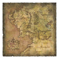 Lord of the Rings Art Print Parchment Map of Middle earth Weta Workshop