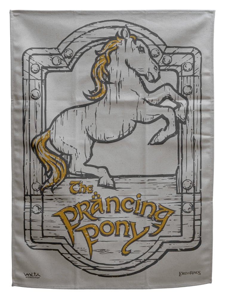 Lord of the Rings Tea Towel 2 Pack Green Dragon & Prancing Pony Weta Workshop