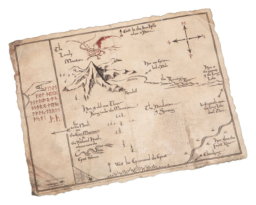 The Hobbit Art Print Thorin's Map Weta Workshop