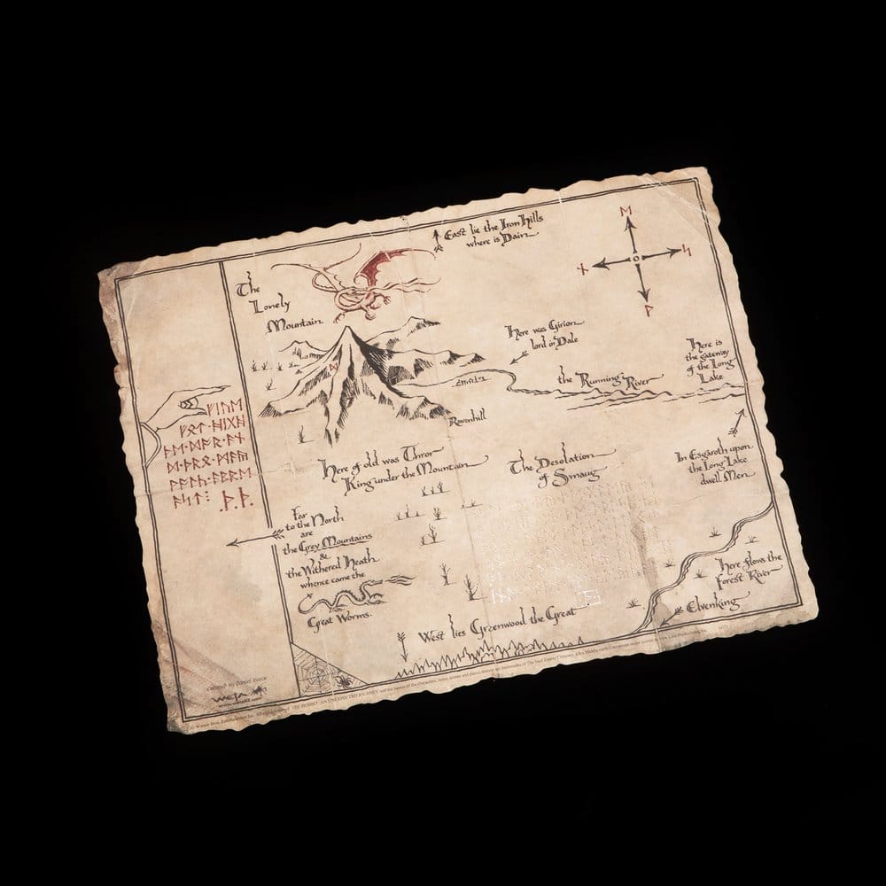 The Hobbit Art Print Thorin's Map Weta Workshop