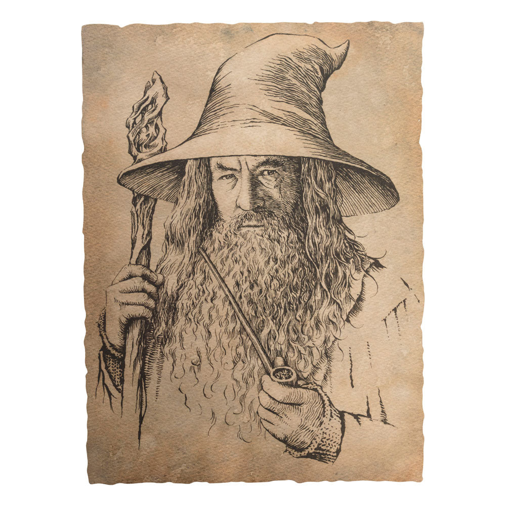 The Hobbit Art Print Portrait of Gandalf the Grey Weta Workshop