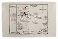 The Hobbit Tea Towel Thorins Map Weta Workshop