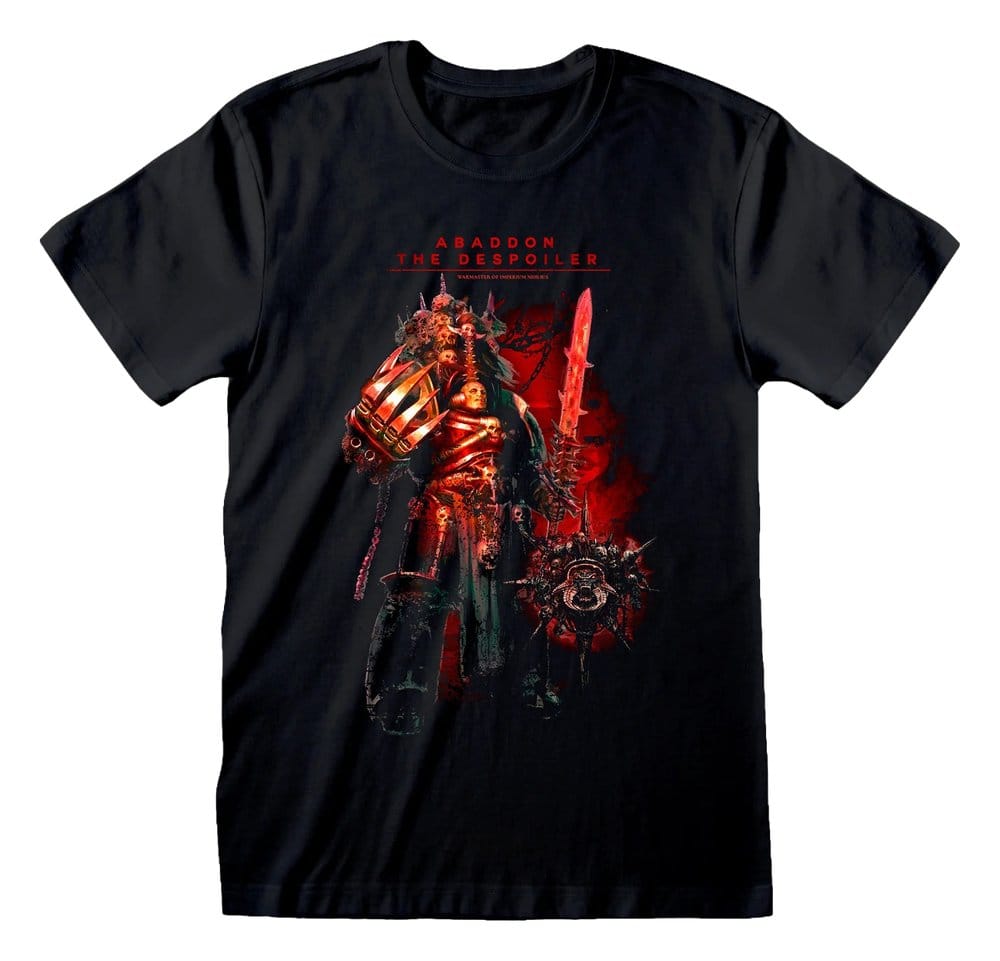Warhammer T Shirt Abaddon The Despoiler Size L Heroes Inc