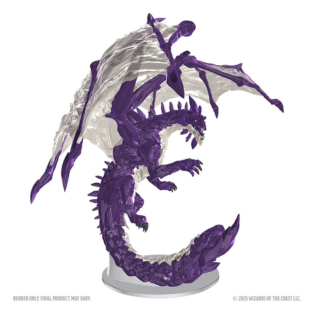 D&D Nolzur's Marvelous Miniatures Unpainted Miniatures Adult Amethyst Dragon Wizkids