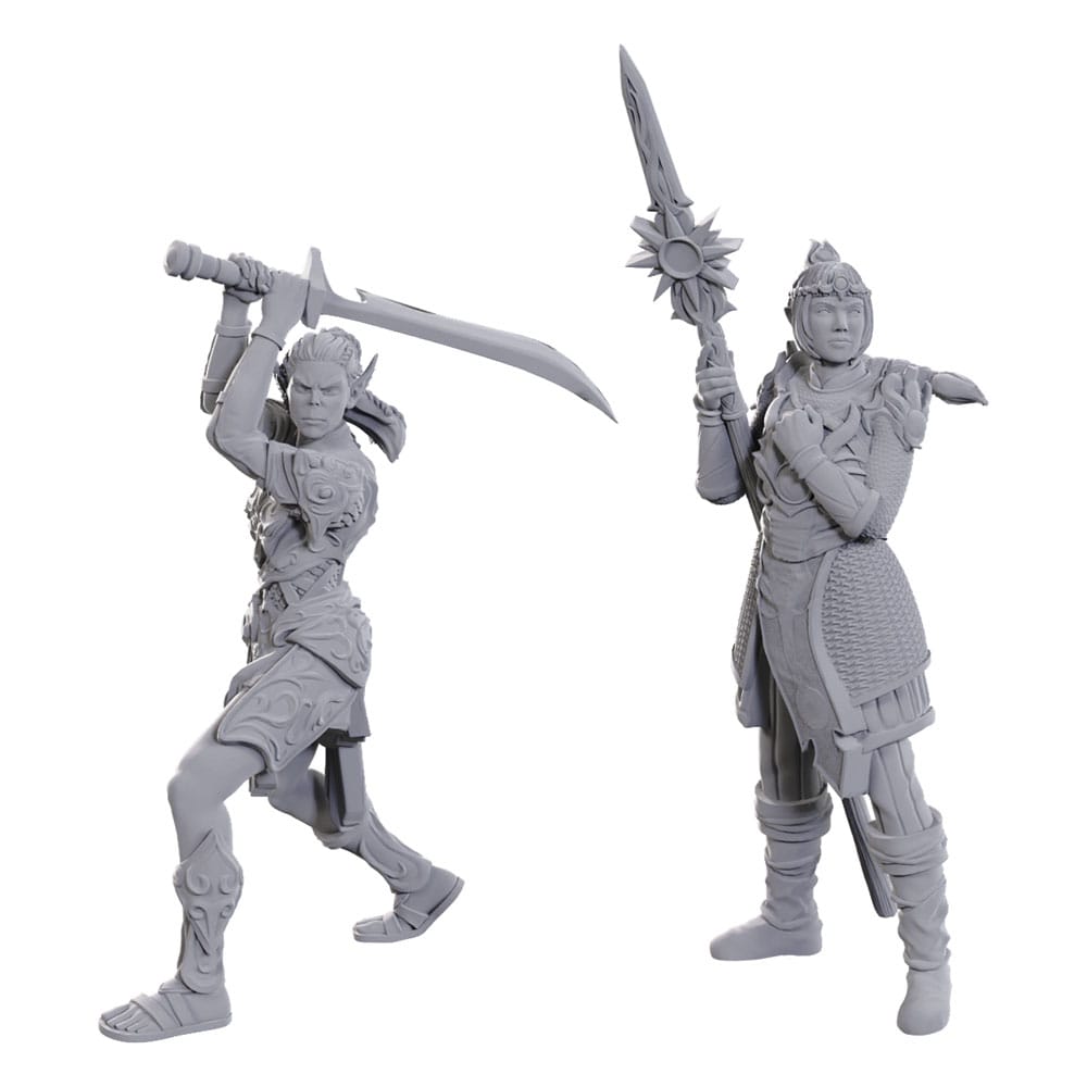 D&D Nolzur's Marvelous Miniatures Unpainted Miniature Lae'zel & Shadowheart Wizkids