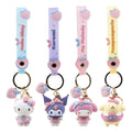 Sanrio Peach Series Keychain with Hand Strap Hello Kitty and Friends Display 12 YuMe Toys