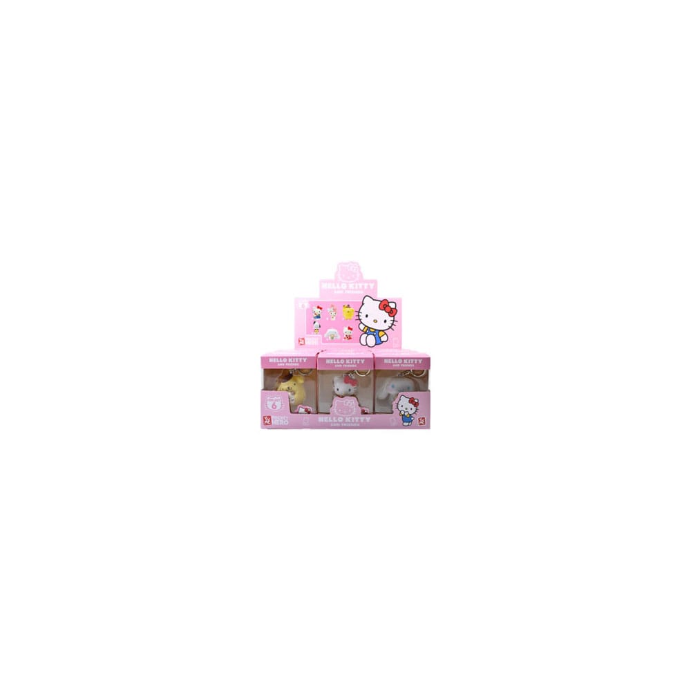 Sanrio Pocket Hero Keychain Hello Kitty and Friends Display 12 YuMe Toys