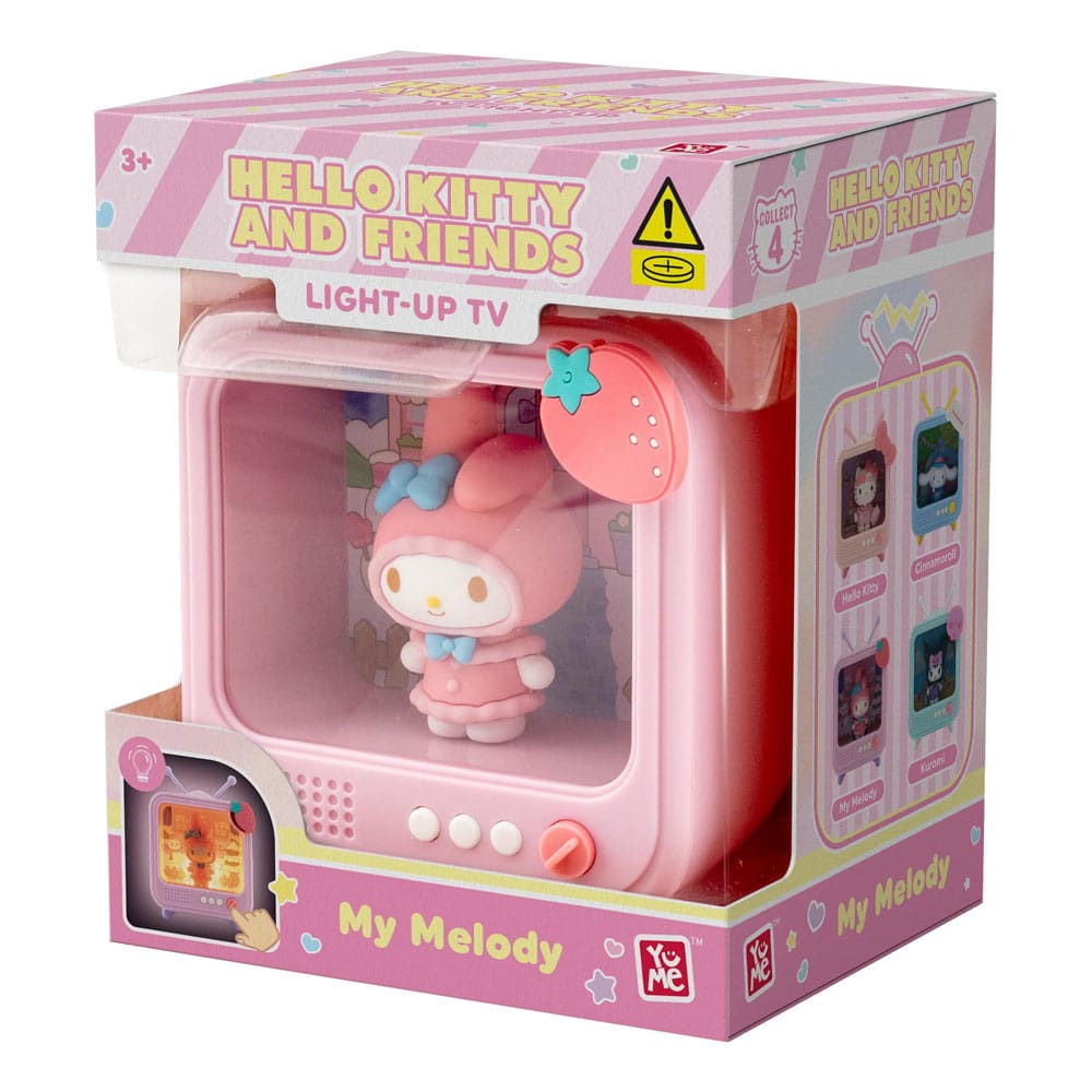 Sanrio Bedside Light TV Series Mini Figures Hello Kitty and Friends Display 8 YuMe Toys
