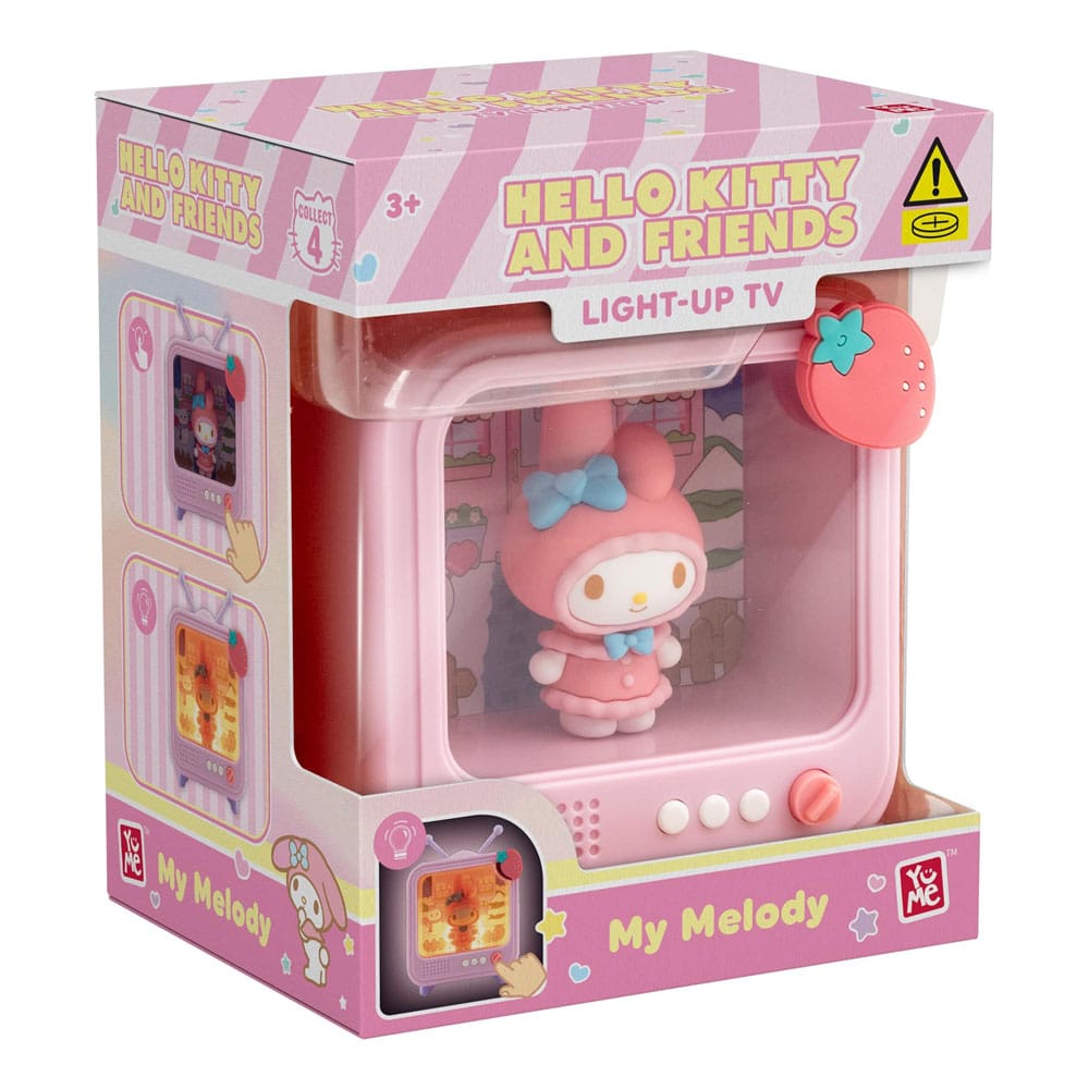 Sanrio Bedside Light TV Series Mini Figures Hello Kitty and Friends Display 8 YuMe Toys