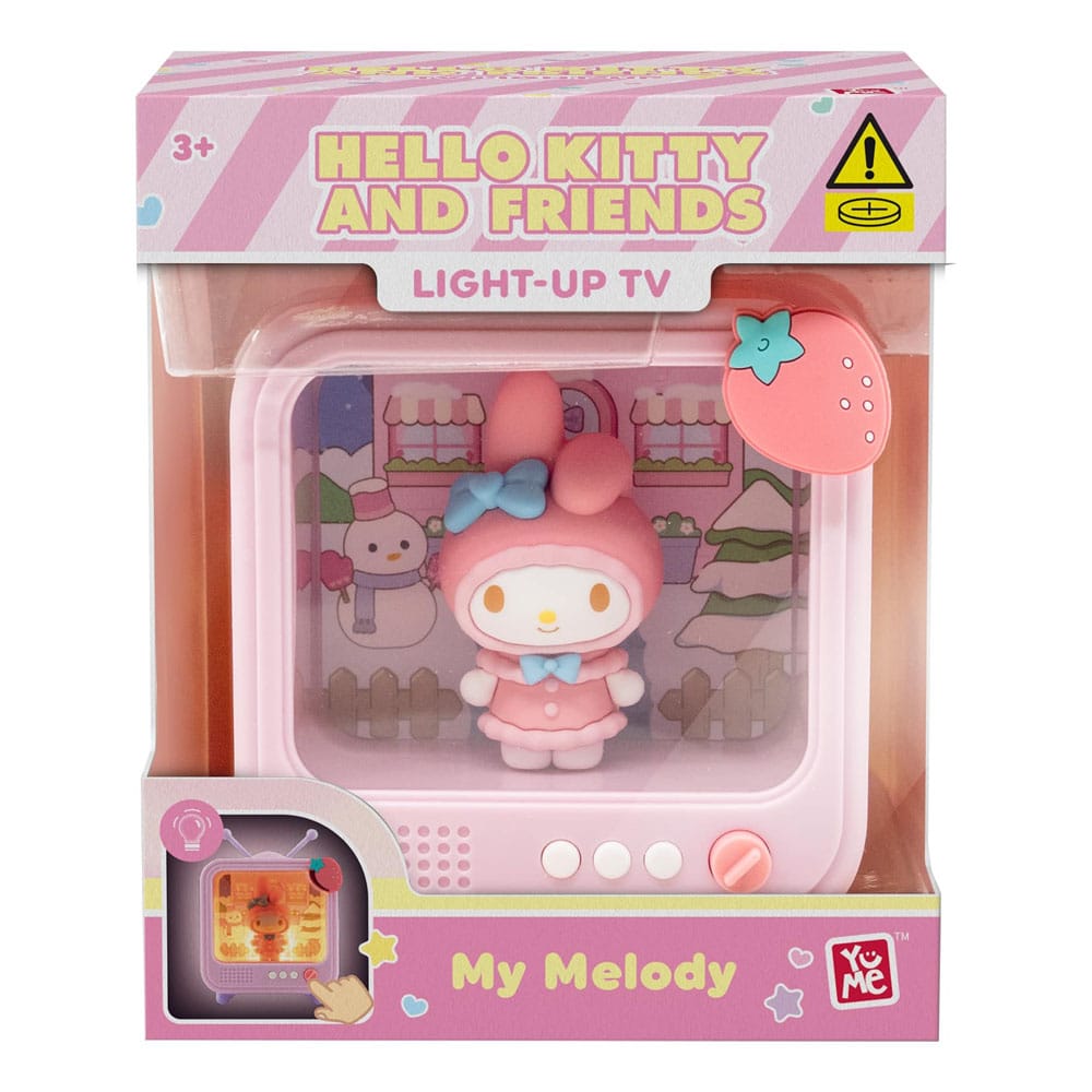 Sanrio Bedside Light TV Series Mini Figures Hello Kitty and Friends Display 8 YuMe Toys