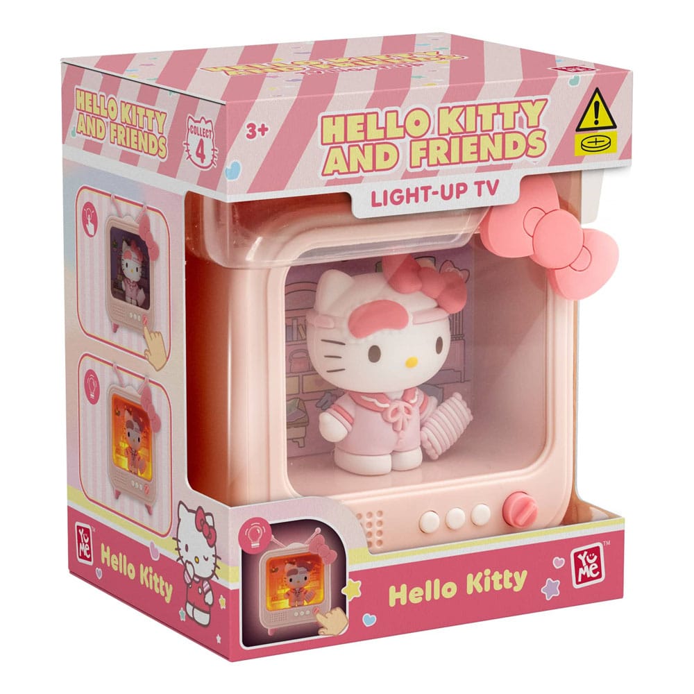 Sanrio Bedside Light TV Series Mini Figures Hello Kitty and Friends Display 8 YuMe Toys