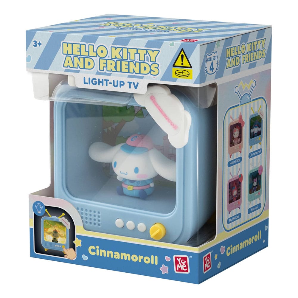 Sanrio Bedside Light TV Series Mini Figures Hello Kitty and Friends Display 8 YuMe Toys