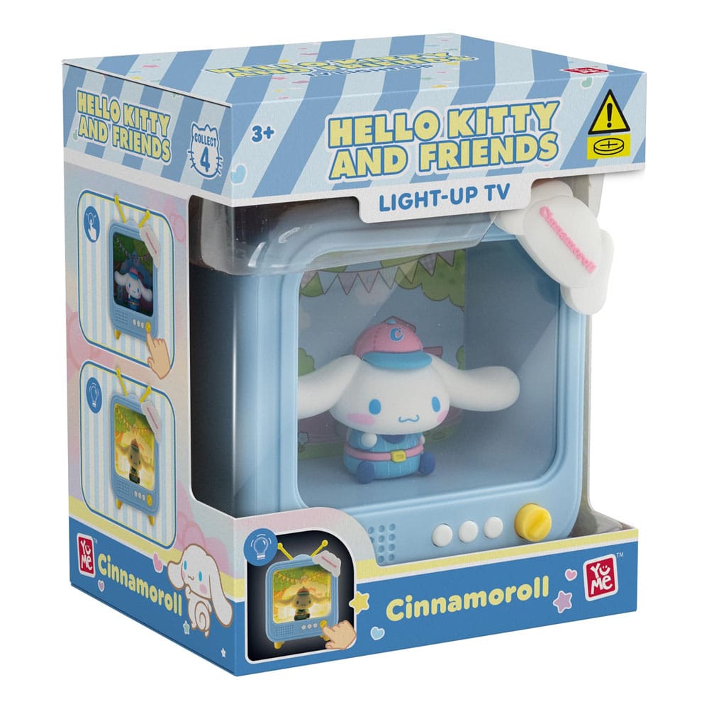 Sanrio Bedside Light TV Series Mini Figures Hello Kitty and Friends Display 8 YuMe Toys
