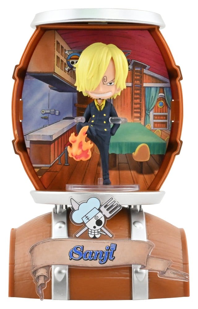 One Piece Barrel Capsule Mini Figures Blind Box Display 6 YuMe Toys