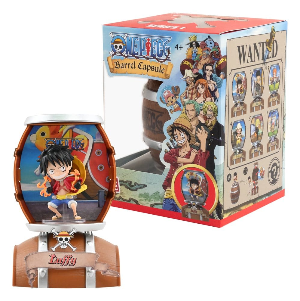 One Piece Barrel Capsule Mini Figures Blind Box Display 6 YuMe Toys