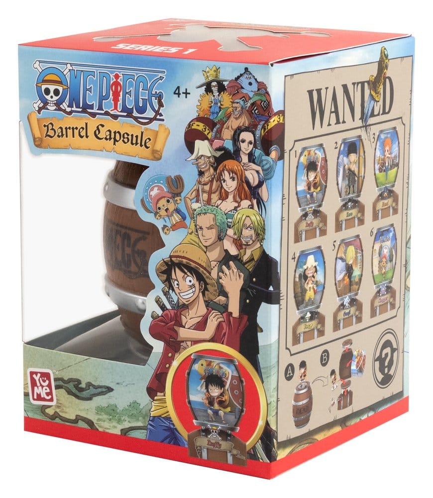 One Piece Barrel Capsule Mini Figures Blind Box Display 6 YuMe Toys