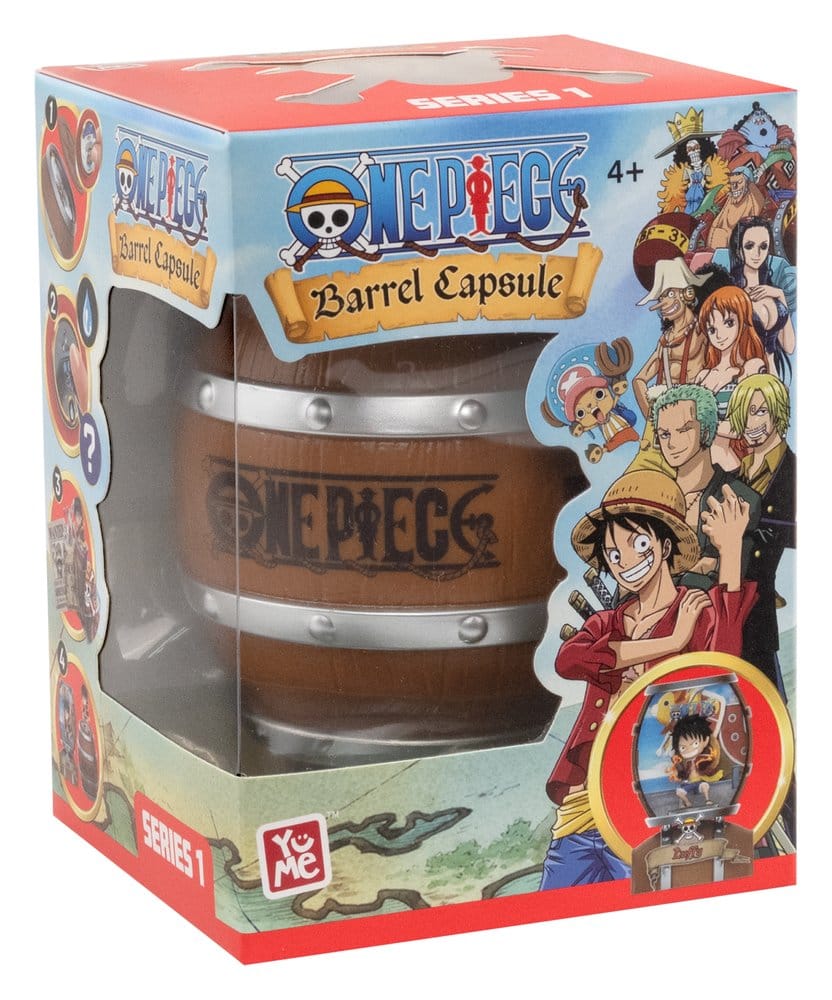 One Piece Barrel Capsule Mini Figures Blind Box Display 6 YuMe Toys