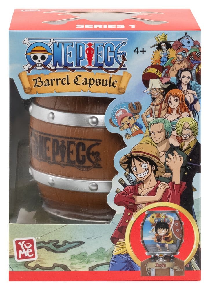 One Piece Barrel Capsule Mini Figures Blind Box Display 6 YuMe Toys
