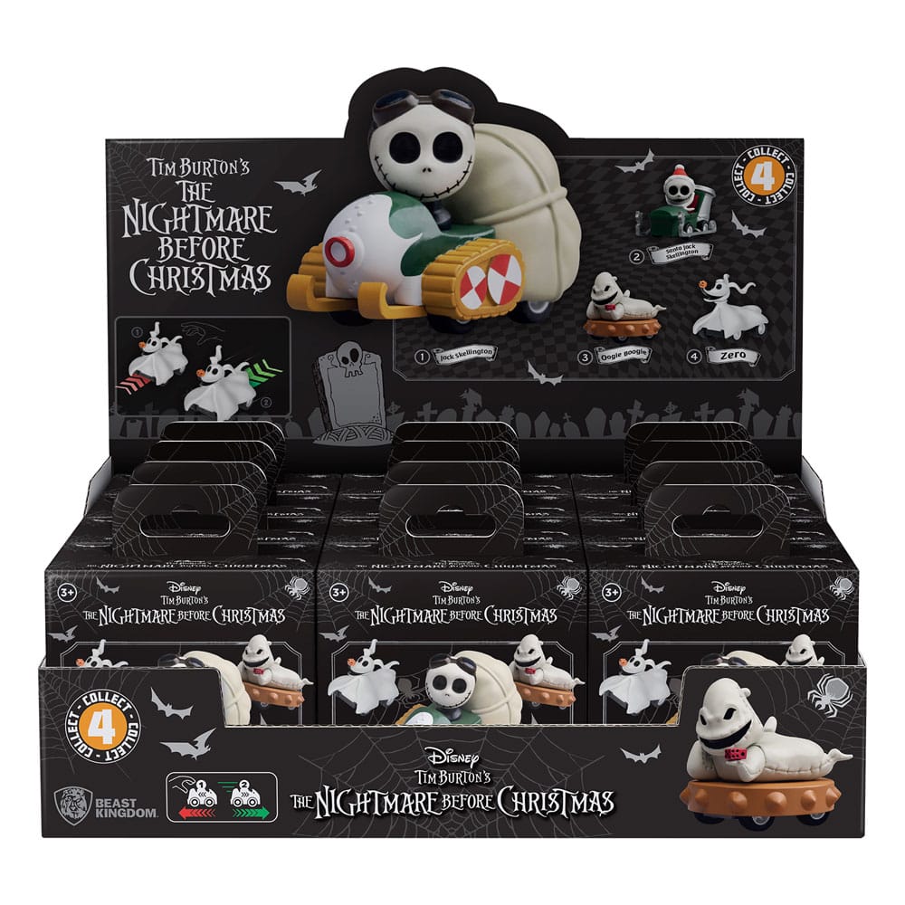 Nightmare Before Christmas Zoom Hero Pullback Vehicles with Figures Blind Box Ver. Assortment 12 YuMe Toys