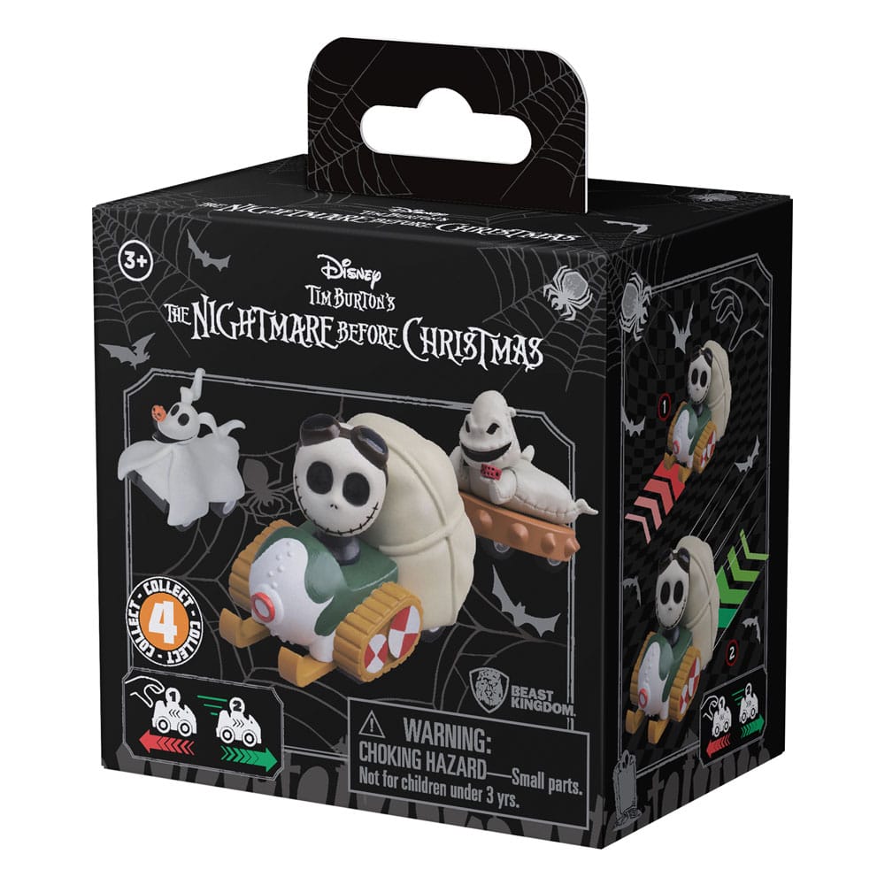 Nightmare Before Christmas Zoom Hero Pullback Vehicles with Figures Blind Box Ver. Assortment 12 YuMe Toys