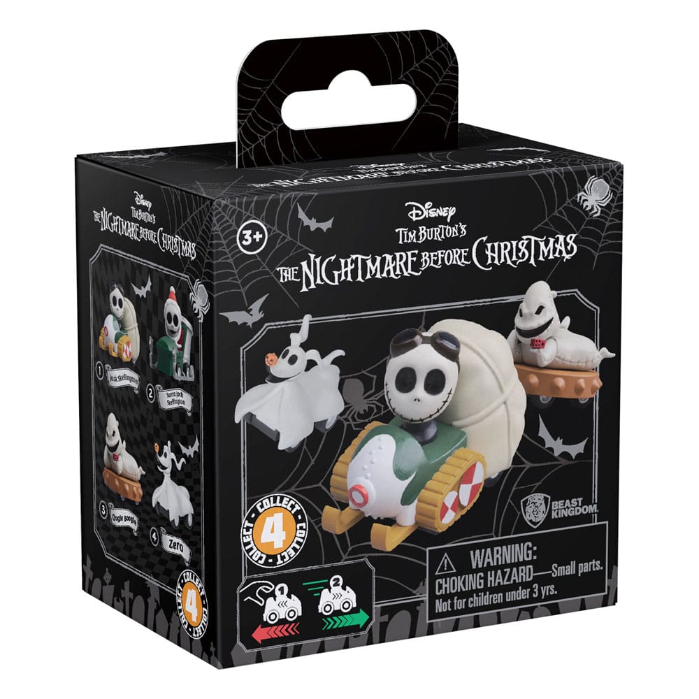 Nightmare Before Christmas Zoom Hero Pullback Vehicles with Figures Blind Box Ver. Assortment 12 YuMe Toys