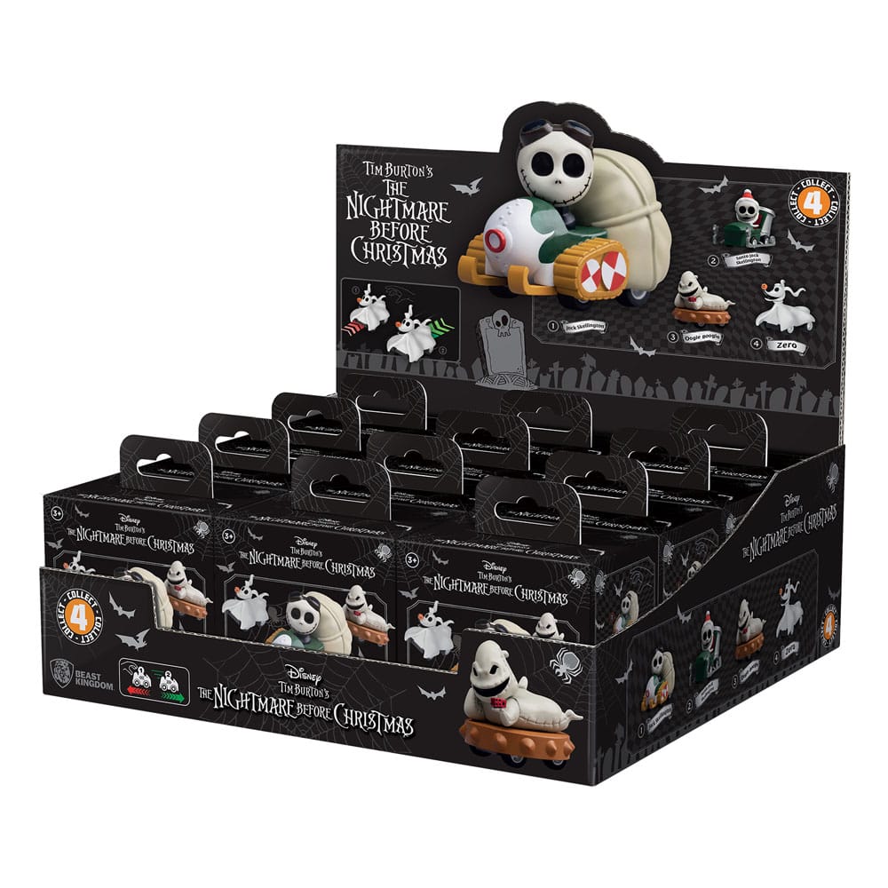 Nightmare Before Christmas Zoom Hero Pullback Vehicles with Figures Blind Box Ver. Assortment 12 YuMe Toys