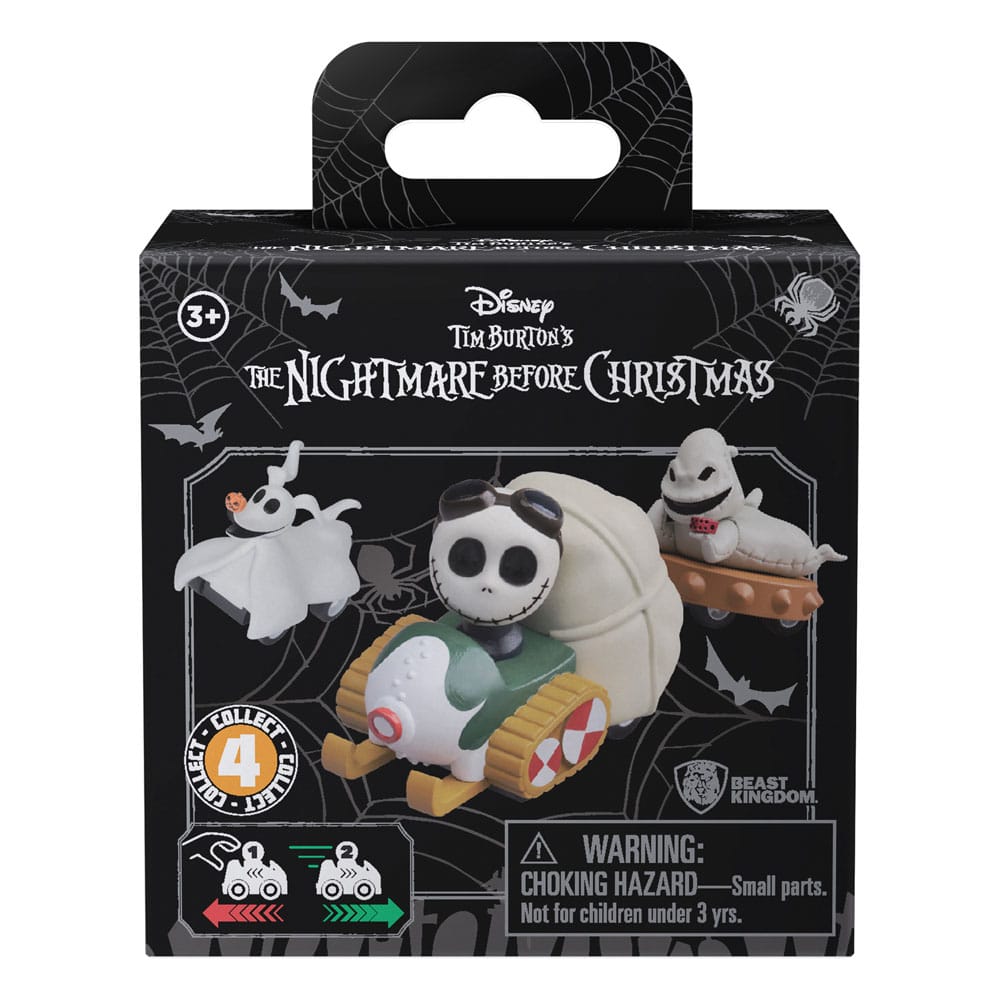Nightmare Before Christmas Zoom Hero Pullback Vehicles with Figures Blind Box Ver. Assortment 12 YuMe Toys