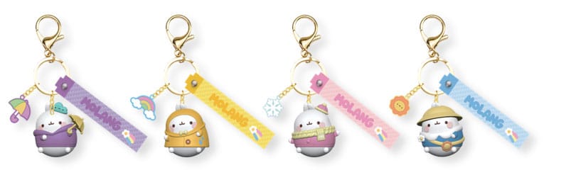 Molang Weather Series Keychain with Hand Strap Display 9 YuMe Toys